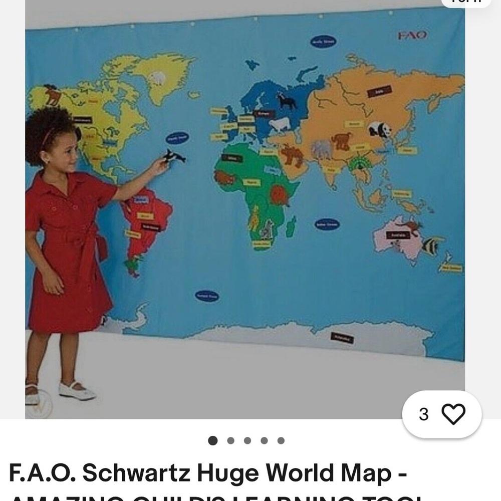 F.A.O. World map for kids